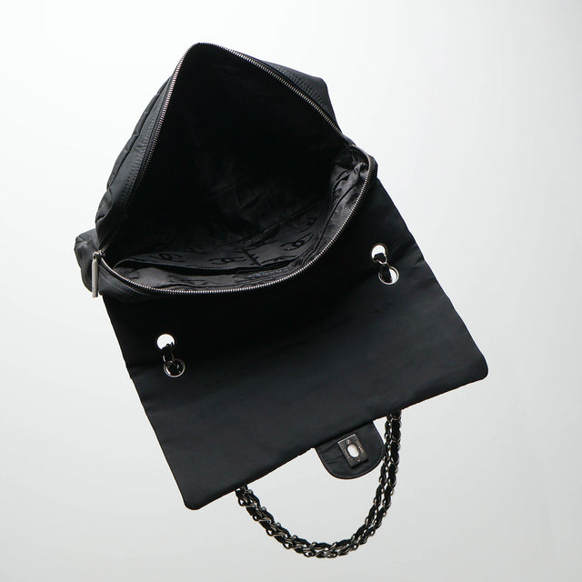 CHANEL QUILTED NYLON CLASSIC FLAP