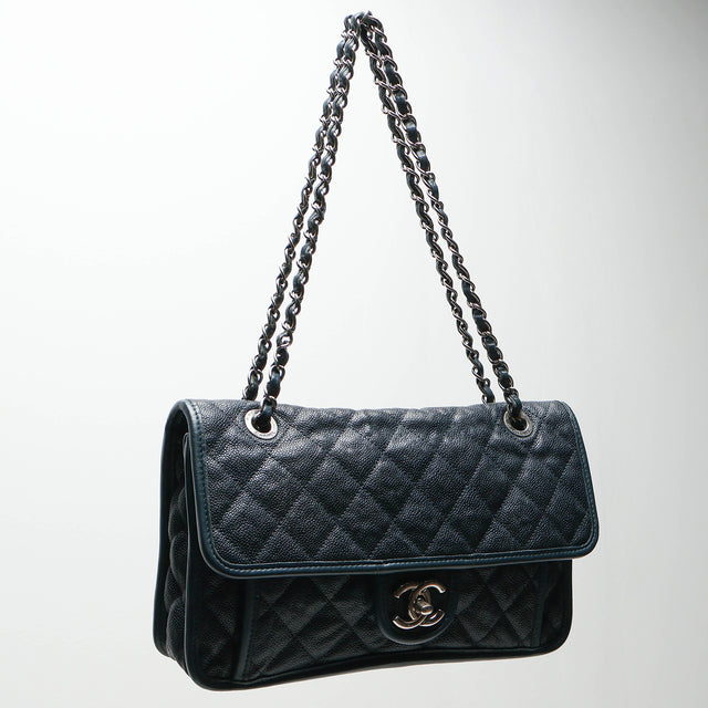 CHANEL FRENCH RIVIERA MEDIUM SINGLE FLAP