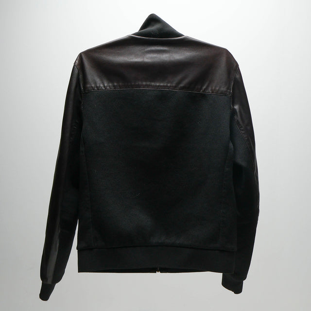 PRADA SPORT LEATHER BOMBER JACKET