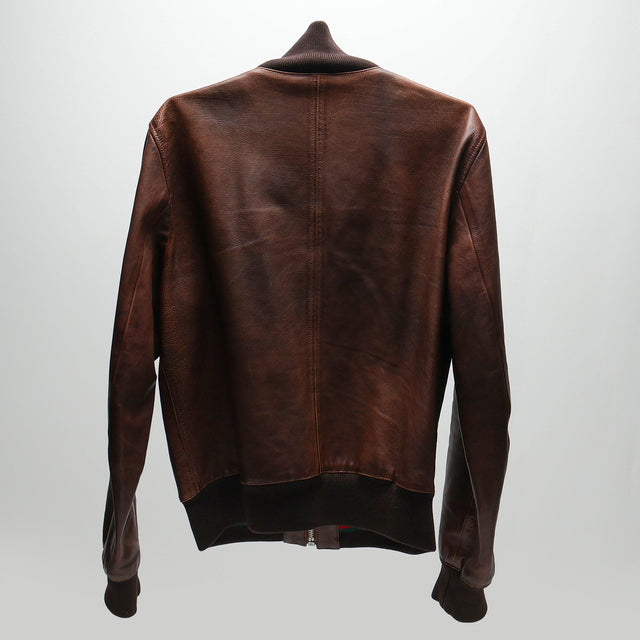 GUCCI LEATHER BOMBER JACKET