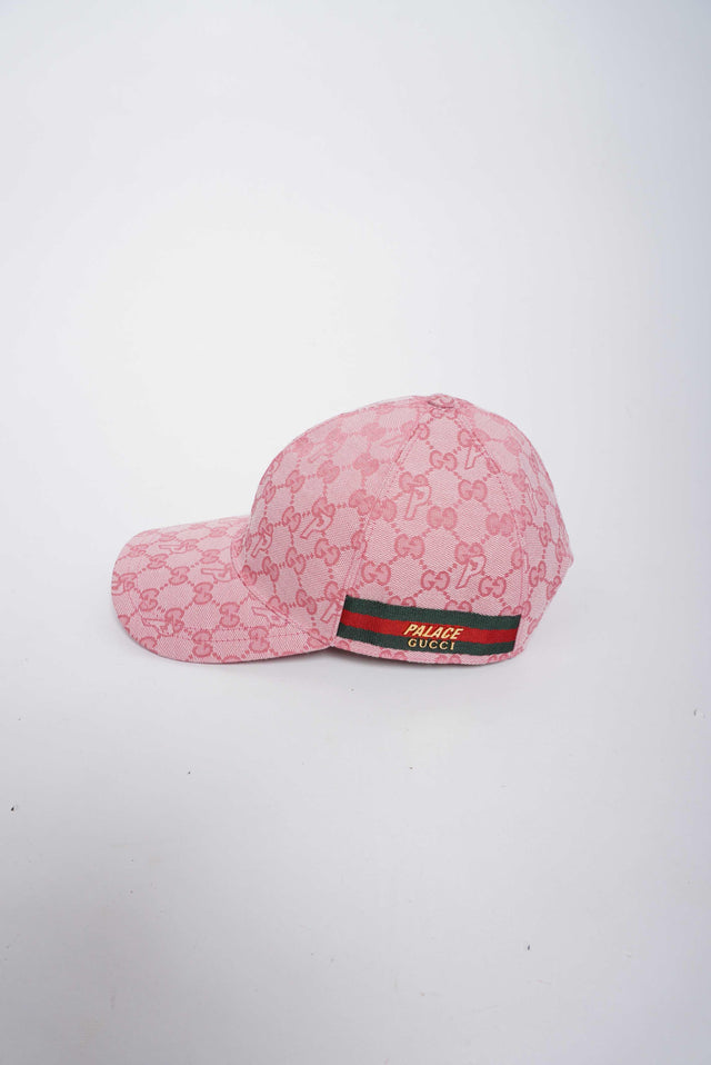 PALACE x GUCCI GG-P CANVAS BASEBALL HAT