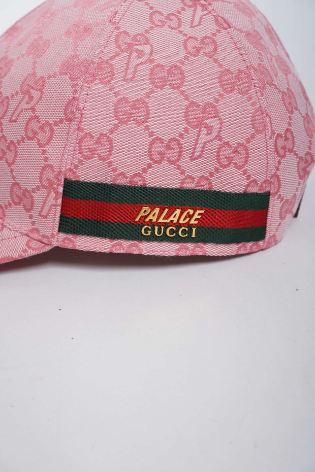 PALACE x GUCCI GG-P CANVAS BASEBALL HAT