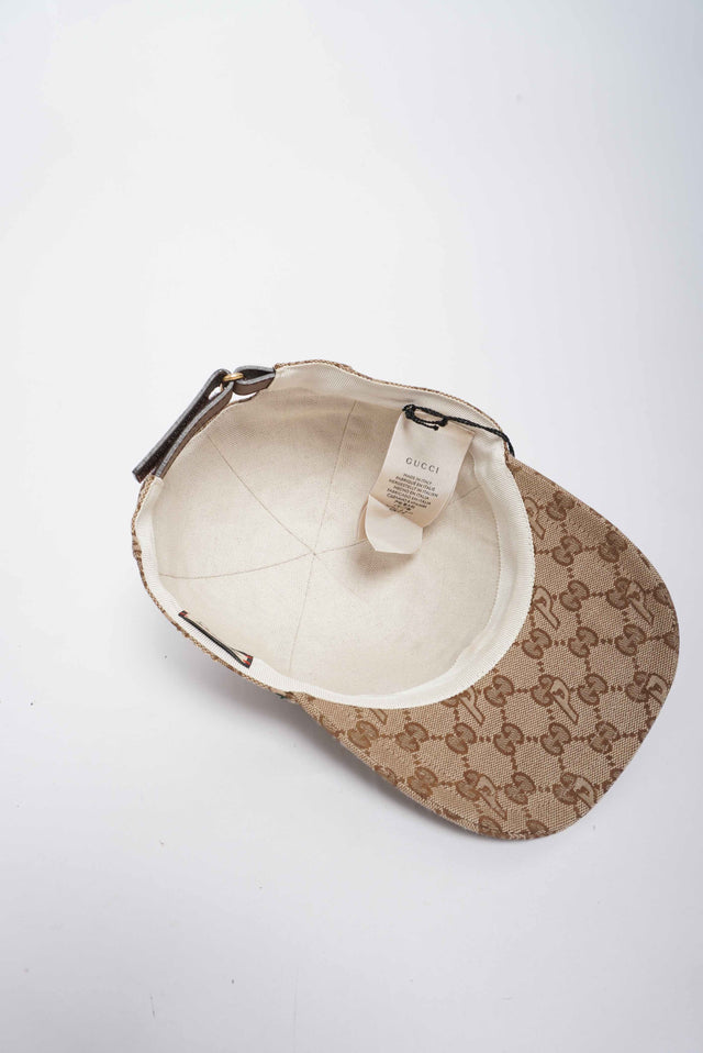 PALACE x GUCCI GG-P CANVAS BASEBALL HAT