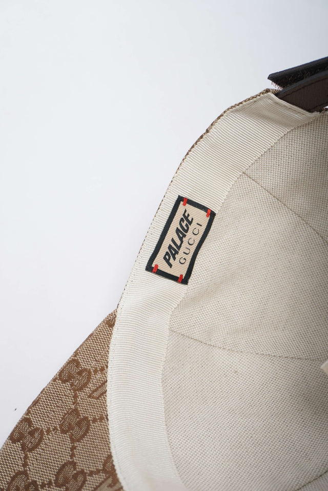 PALACE x GUCCI GG-P CANVAS BASEBALL HAT
