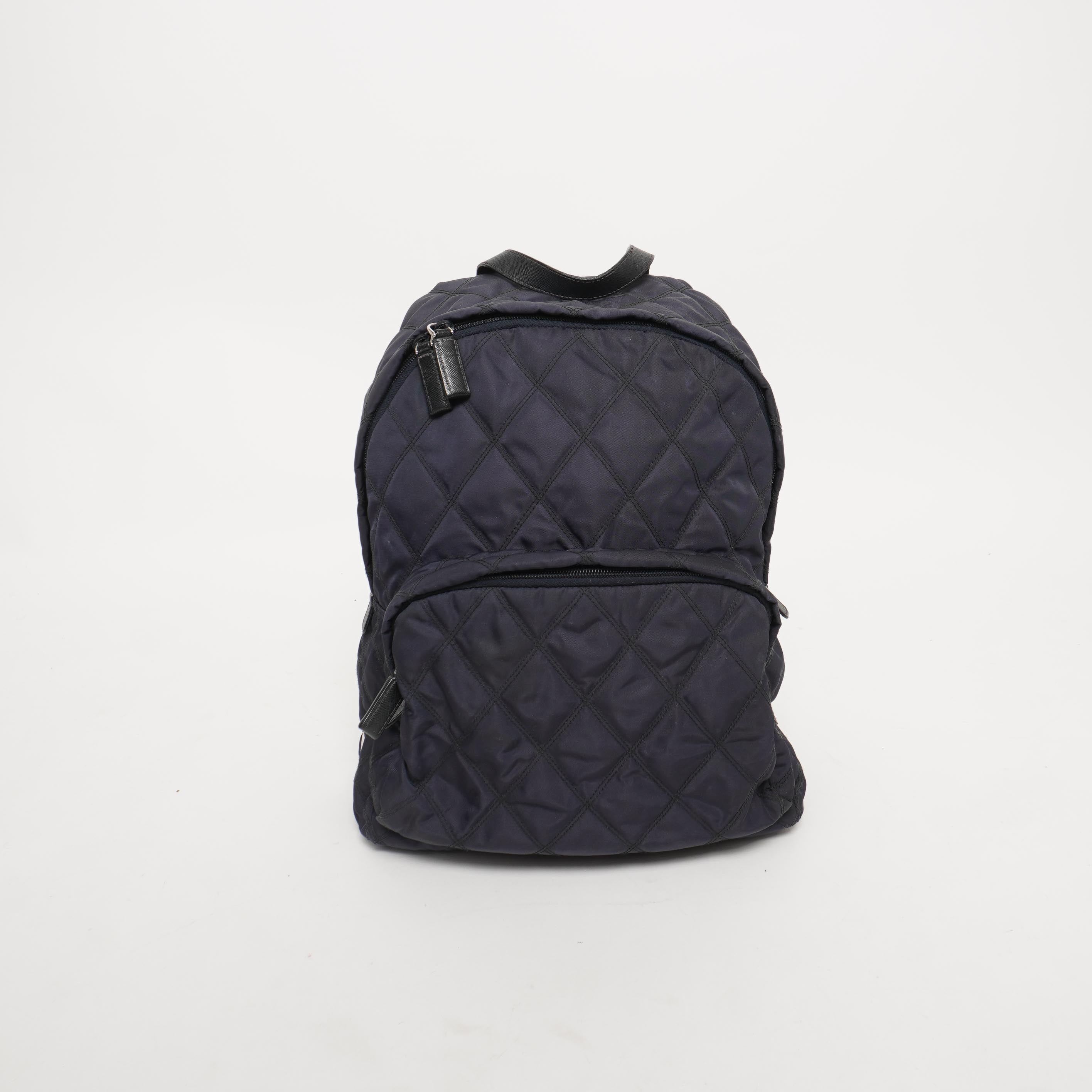 Prada hot sale quilted backpack