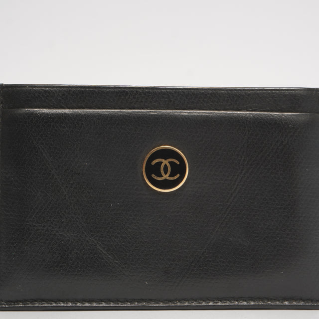 CHANEL LEATHER CARD HOLDER