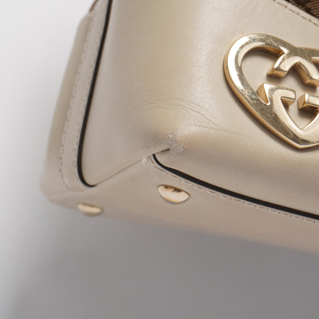 GUCCI HEART HOBO HAND BAG