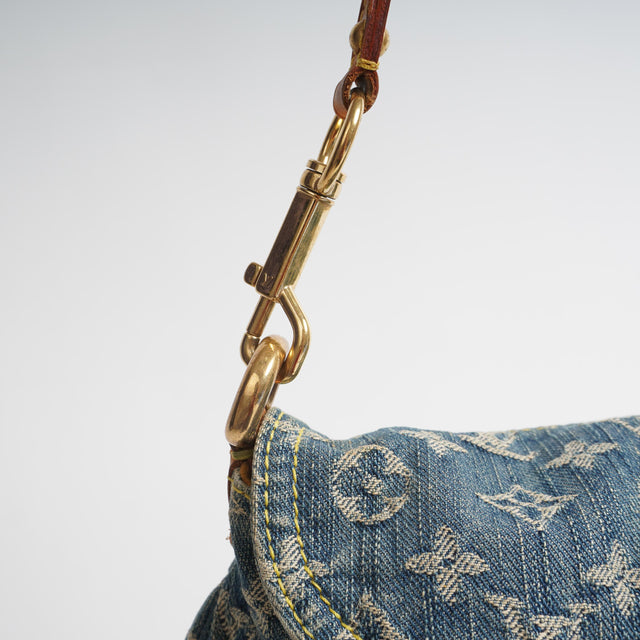 LOUIS VUITTON 2005 MINI PLEATY DENIM BAG