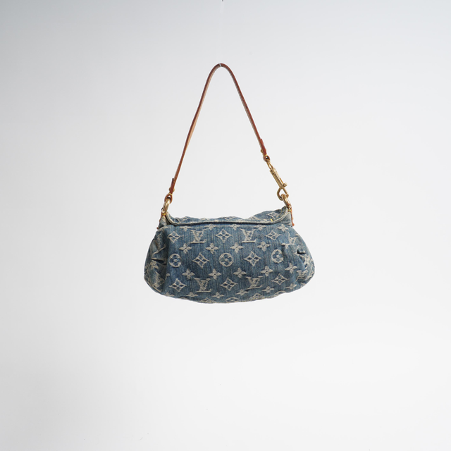 LOUIS VUITTON 2005 MINI PLEATY DENIM BAG