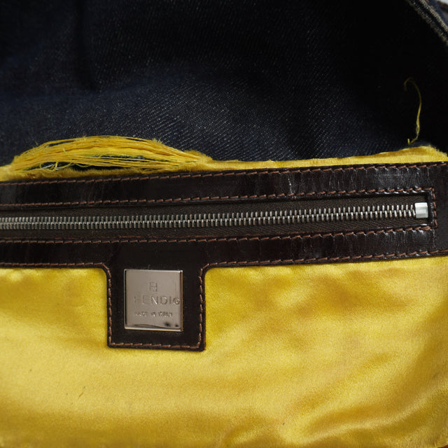 FENDI FLORAL BAGUETTE HANDBAG