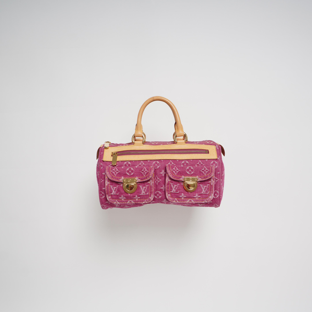 LOUIS VUITTON 2005 NEO SPEEDY DENIM HANDBAG
