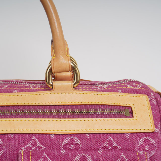 LOUIS VUITTON 2005 NEO SPEEDY DENIM HANDBAG