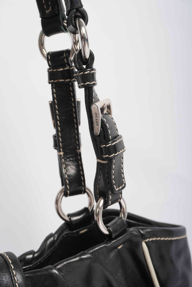 PRADA LEATHER HANDBAG