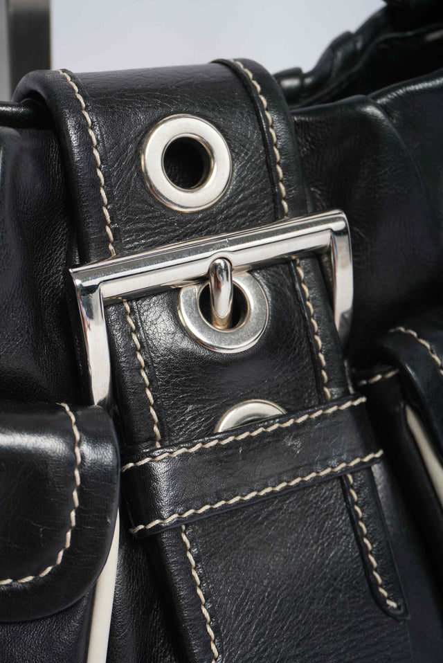 PRADA LEATHER HANDBAG