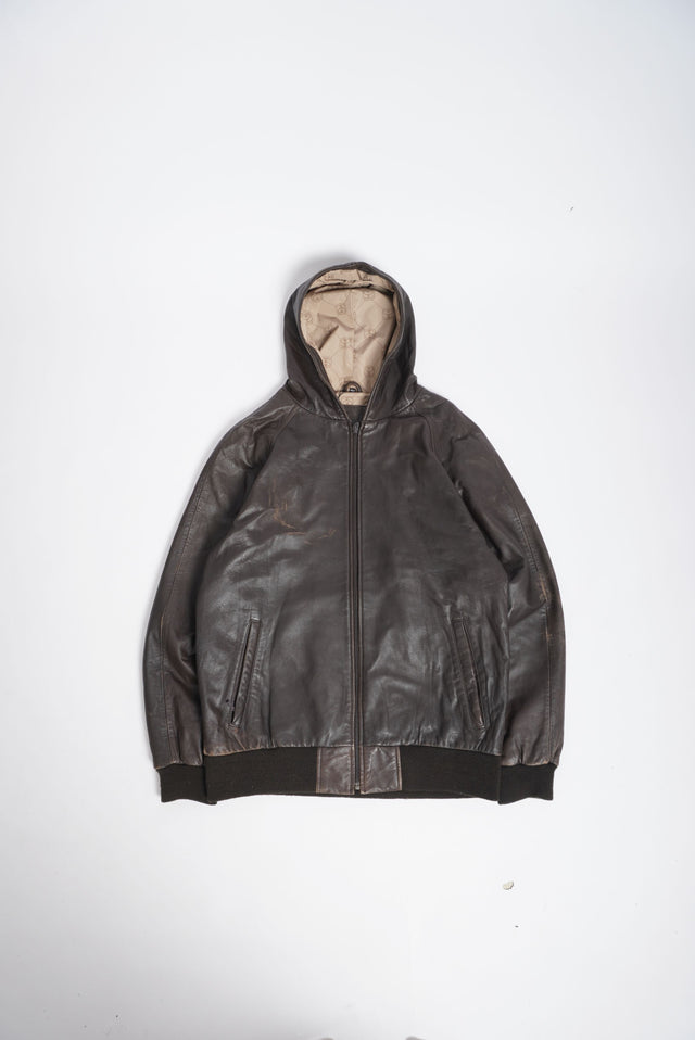 1990s STUSSY LEATHER JACKET