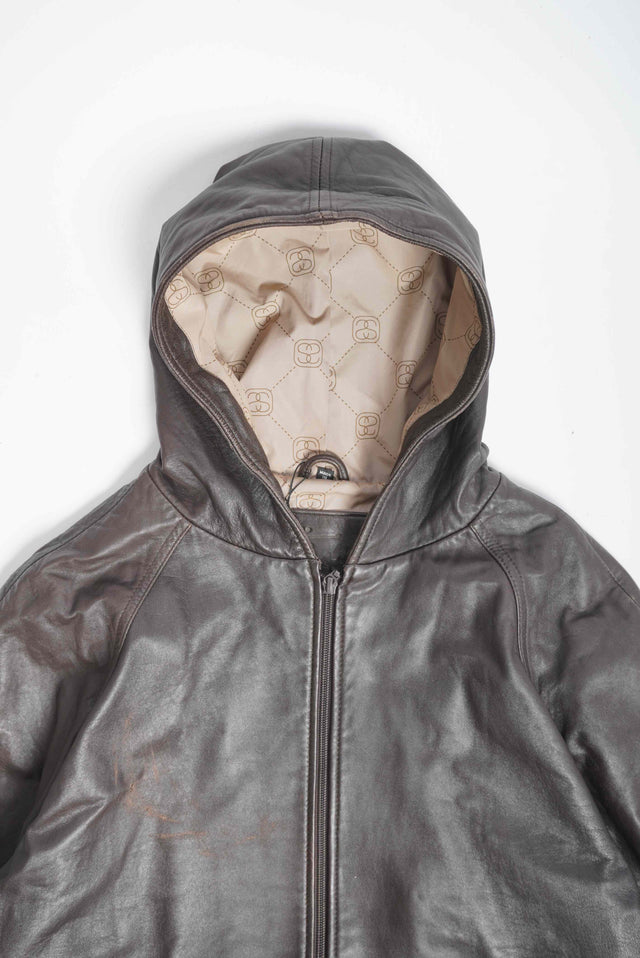 1990s STUSSY LEATHER JACKET