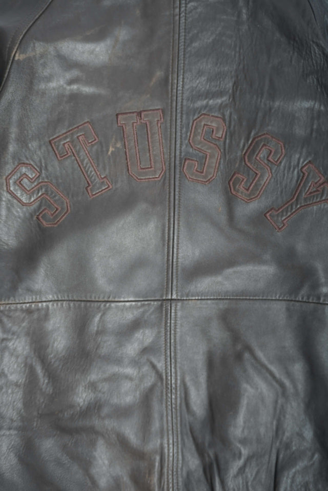 1990s STUSSY LEATHER JACKET