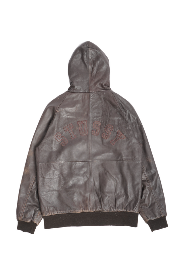 1990s STUSSY LEATHER JACKET