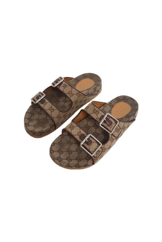 GUCCI MONOGRAM SLIDES