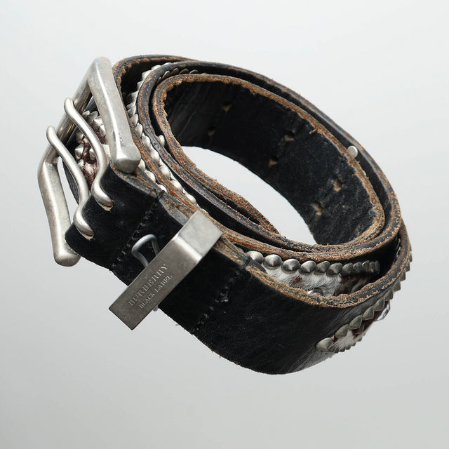 BURBERRY BLACK LABEL LEATHER BELT