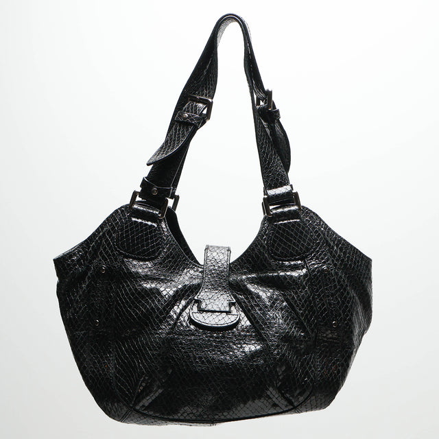 CELINE ENAMEL HOBO BAG