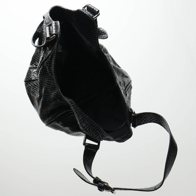 CELINE ENAMEL HOBO BAG