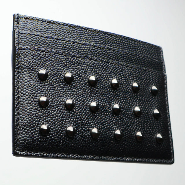 SAINT LAURENT STUDDED CARD HOLDER