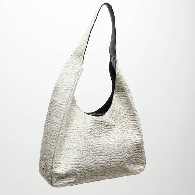 PRADA LEATHER HOBO BAG