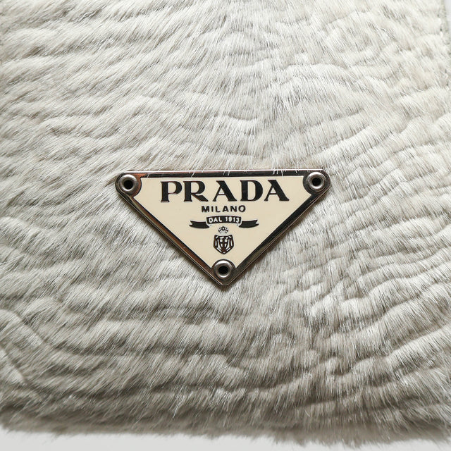PRADA LEATHER HOBO BAG