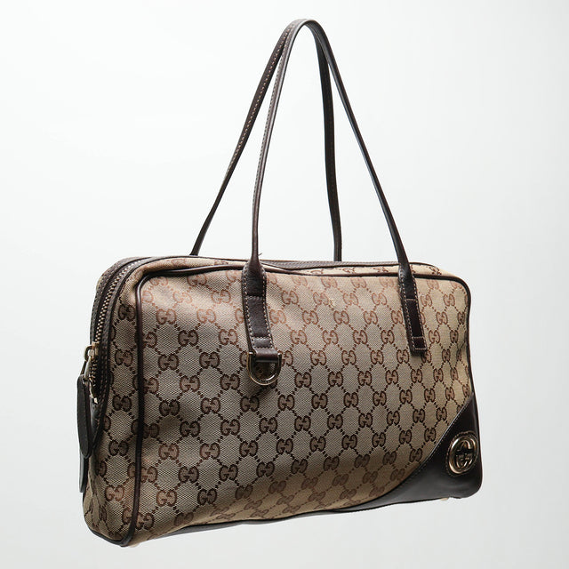 GUCCI MONOGRAM BRITT TOTE BAG