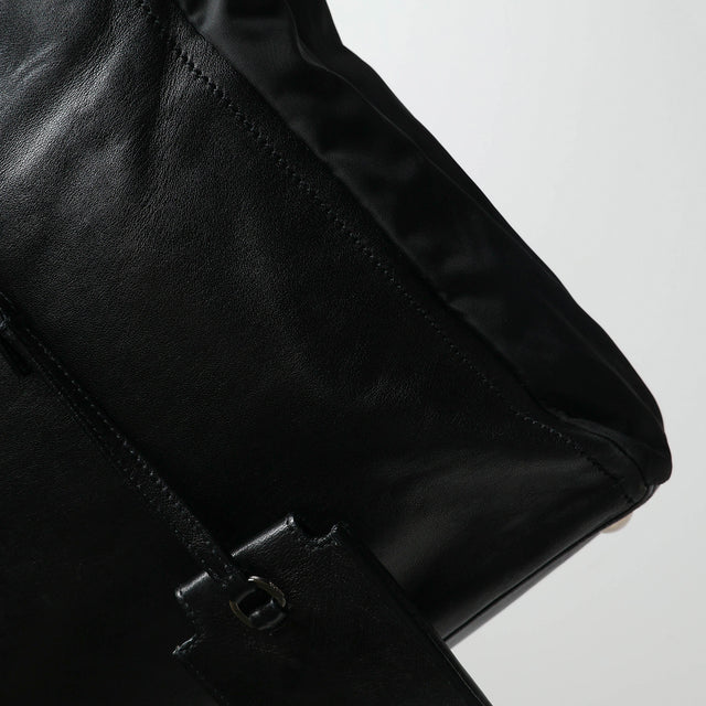 PRADA LEATHER TOTE BAG