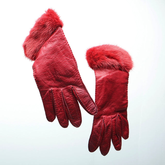 PRADA LEATHER GLOVES