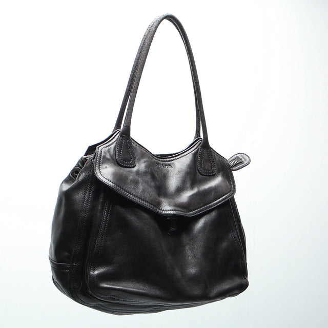 PRADA LEATHER HAND BAG