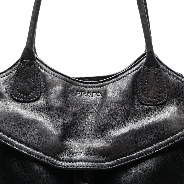 PRADA LEATHER HAND BAG
