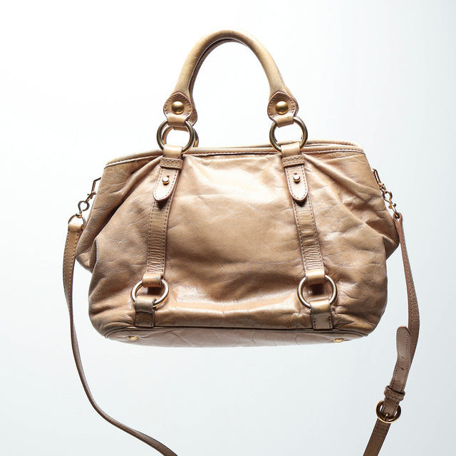MIU MIU LEATHER HAND BAG