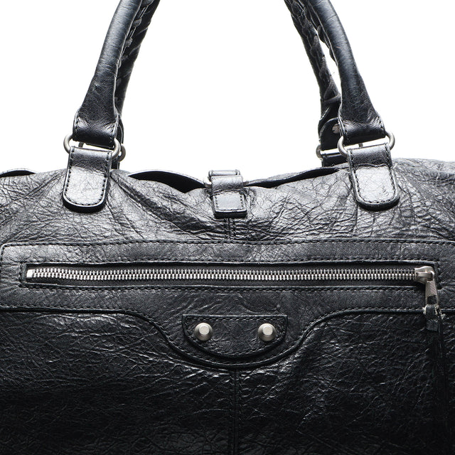 BALENCIAGA LEATHER DUFFLE BAG
