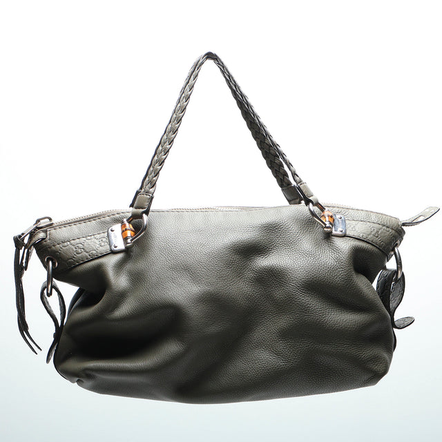 GUCCI BAR BAMBOO HAND BAG