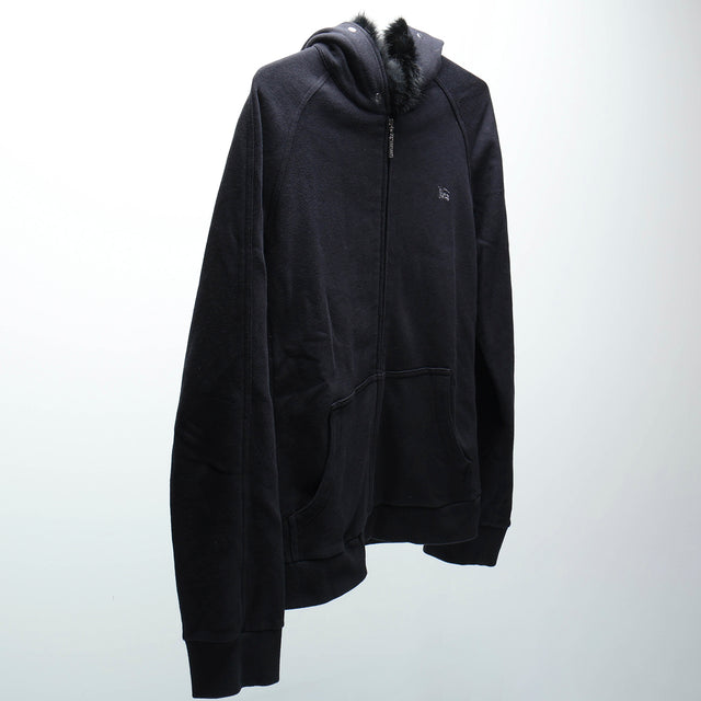 BURBERRY BLACK LABEL FUR ZIP HOODIE