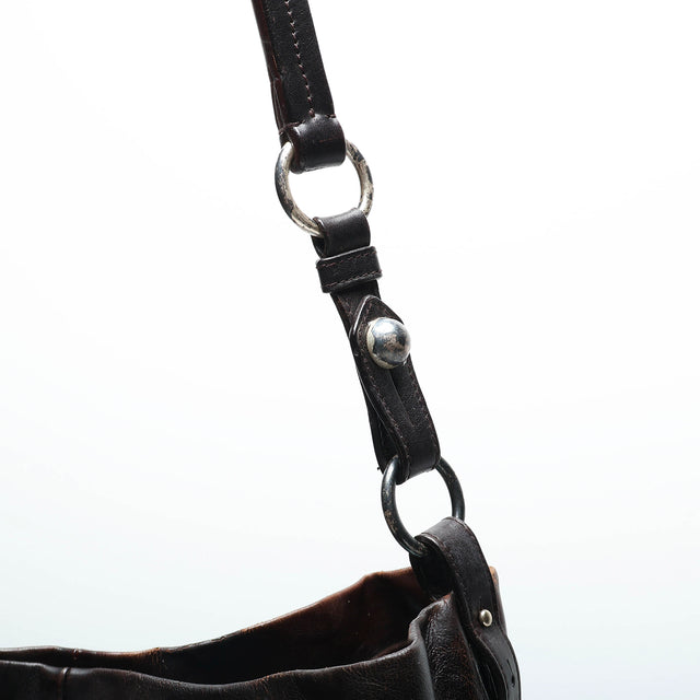 SAINT LAURENT LEATHER HAND BAG