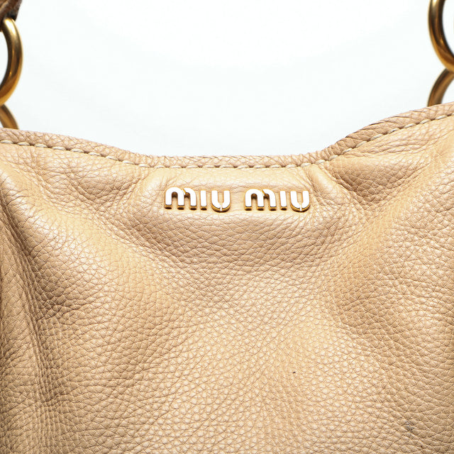 MIU MIU LEATHER HAND BAG