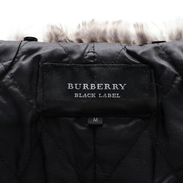 BURBERRY BLACK LABEL LEATHER FUR JACKET