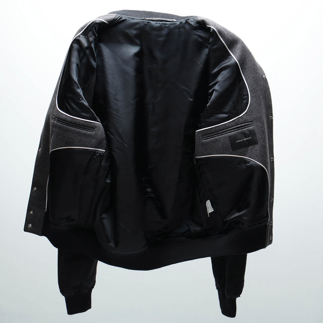 KRIS VAN ASSCHE WOOL BOMBER JACKET