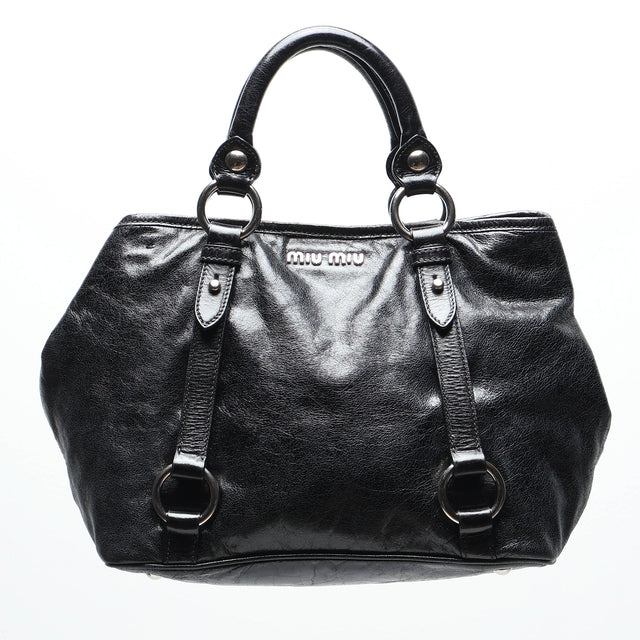 MIU MIU LEATHER HAND BAG