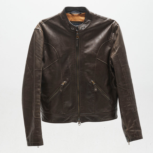 ARMANI JEANS LEATHER JACKET