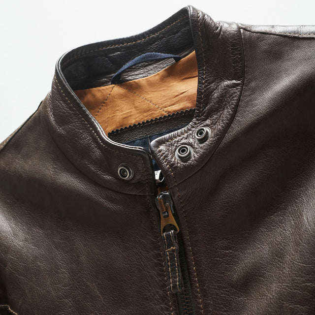ARMANI JEANS LEATHER JACKET