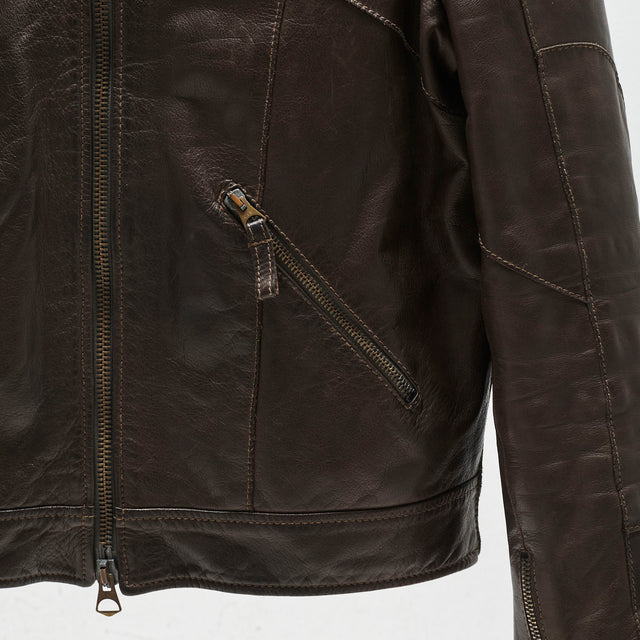 ARMANI JEANS LEATHER JACKET