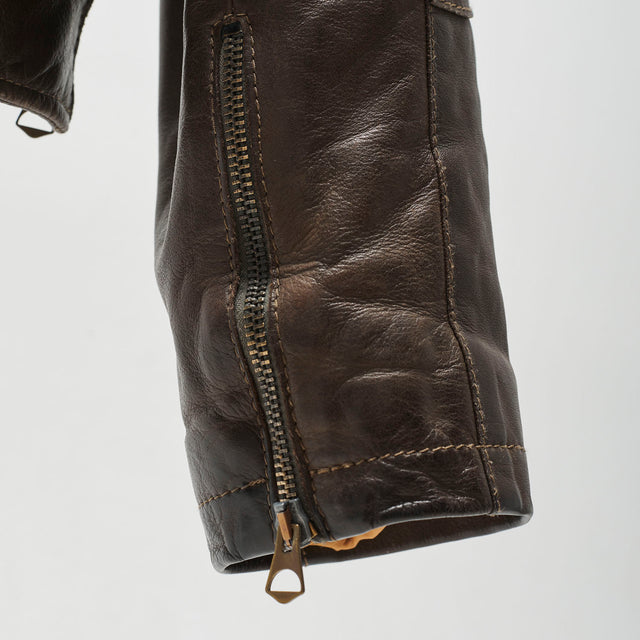 ARMANI JEANS LEATHER JACKET