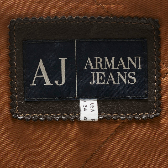 ARMANI JEANS LEATHER JACKET
