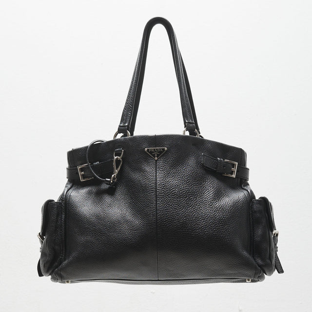 PRADA LEATHER HAND BAG