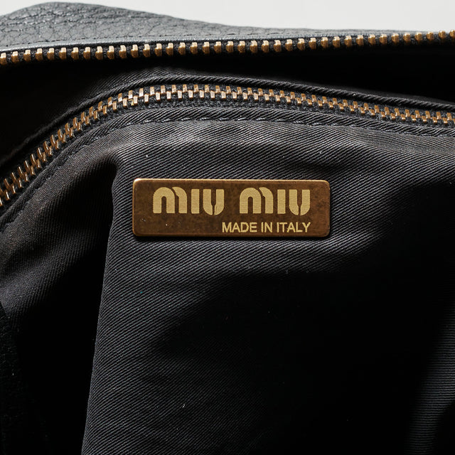MIU MIU LEATHER HAND BAG